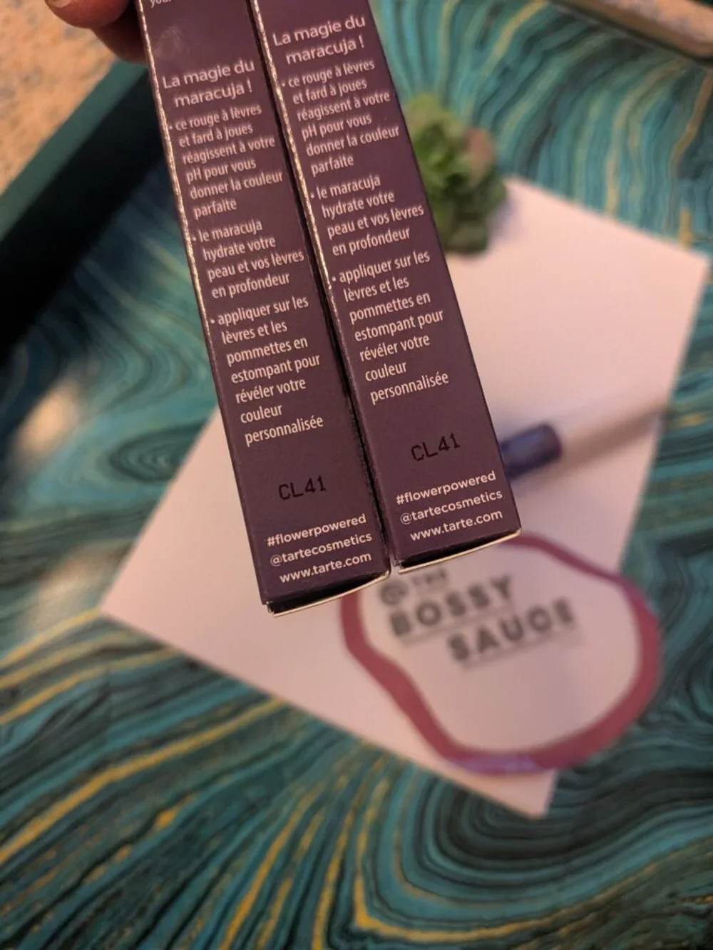 🌸  Tarte Maracuja Juicy Lip & Cheek Shift in Grape NIB